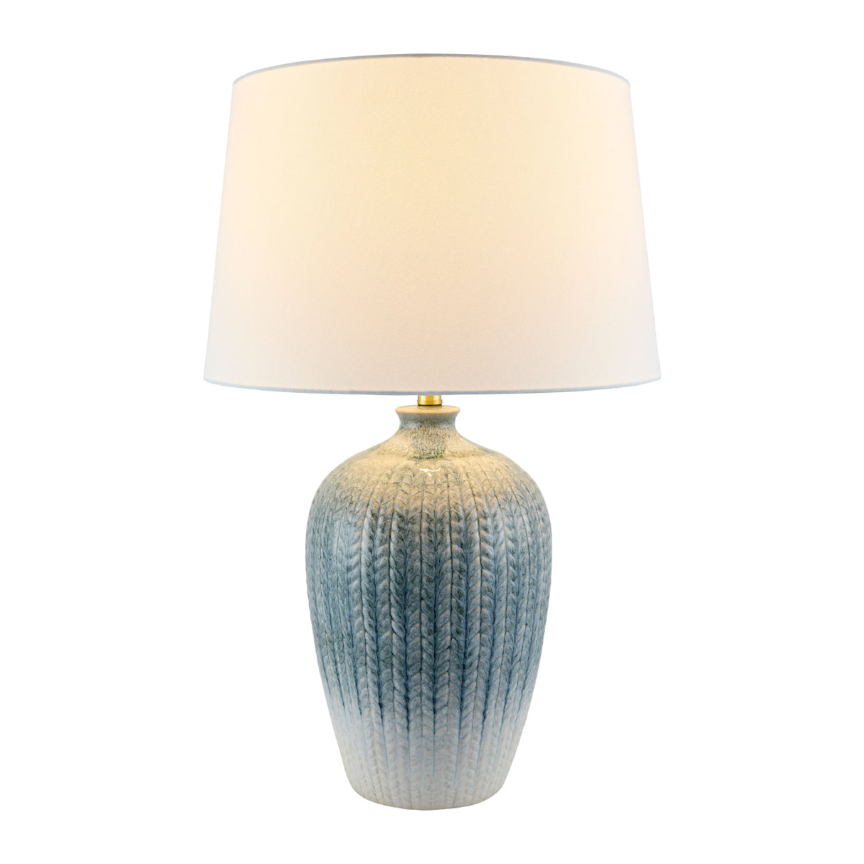 Modern European furniture - Two-Toned Blue Ceramic Table Lamp - www.oroa.com