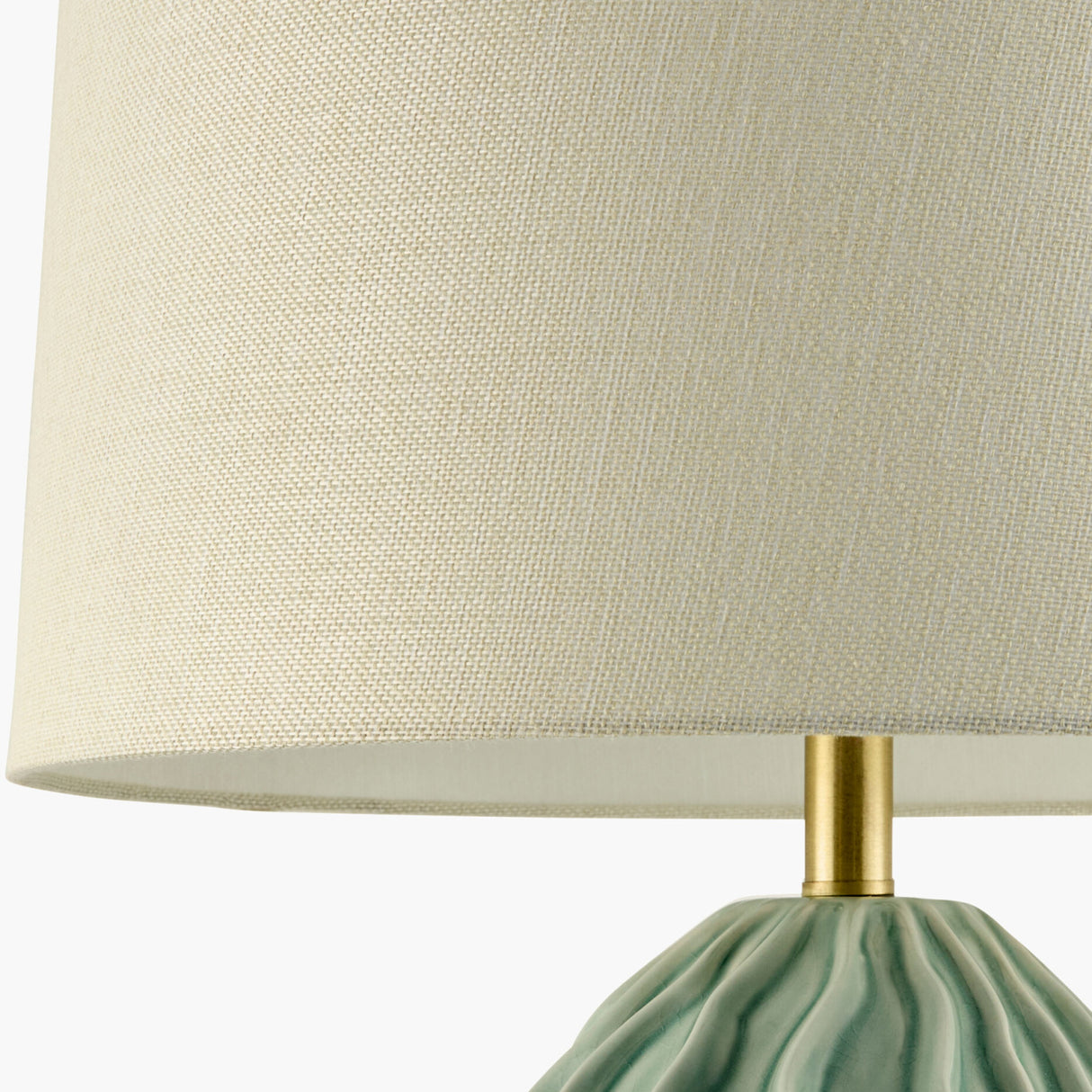 Modern European furniture - Green Relief Ceramic Table Lamp - www.oroa.com