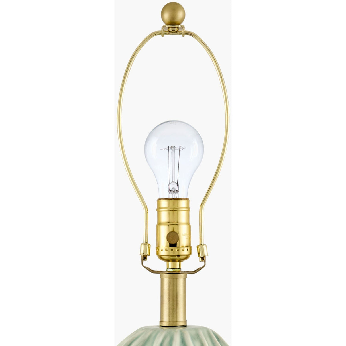 Modern European furniture - Green Relief Ceramic Table Lamp - www.oroa.com