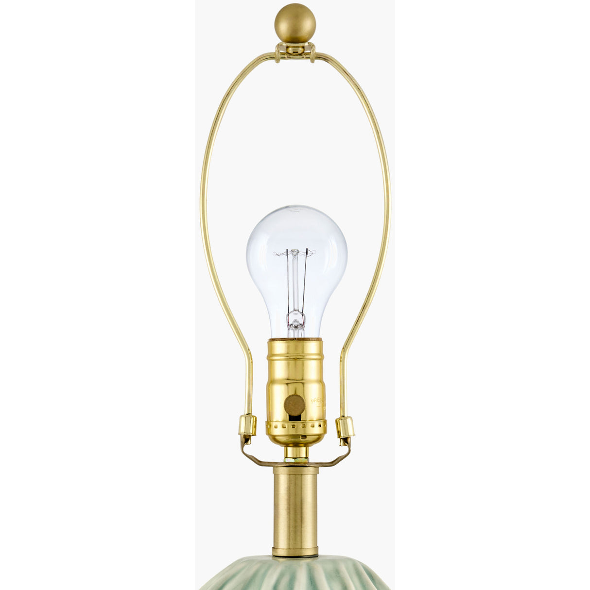 Modern European furniture - Green Relief Ceramic Table Lamp - www.oroa.com