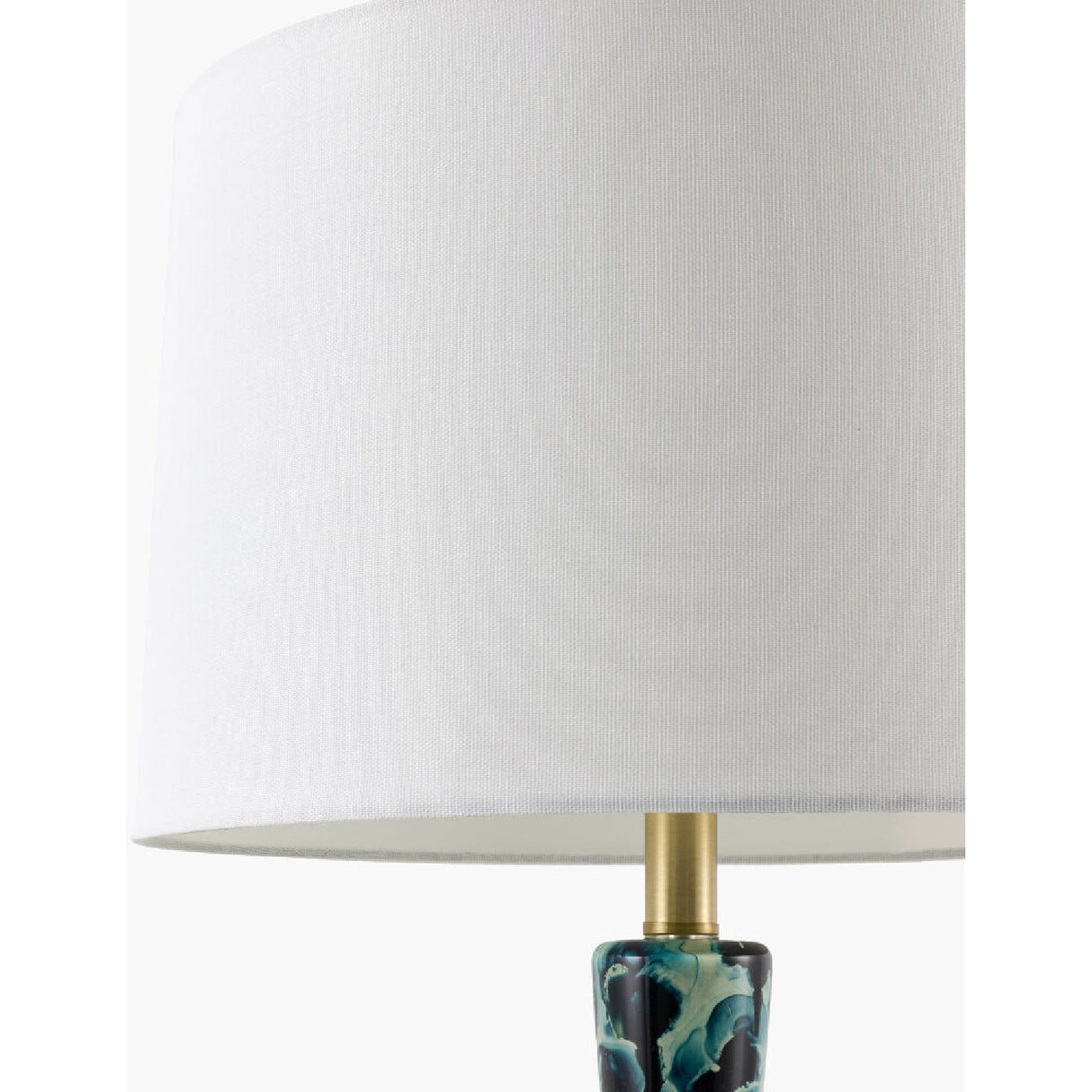 Modern European furniture - Painted Blue Glass Table Lamp - www.oroa.com