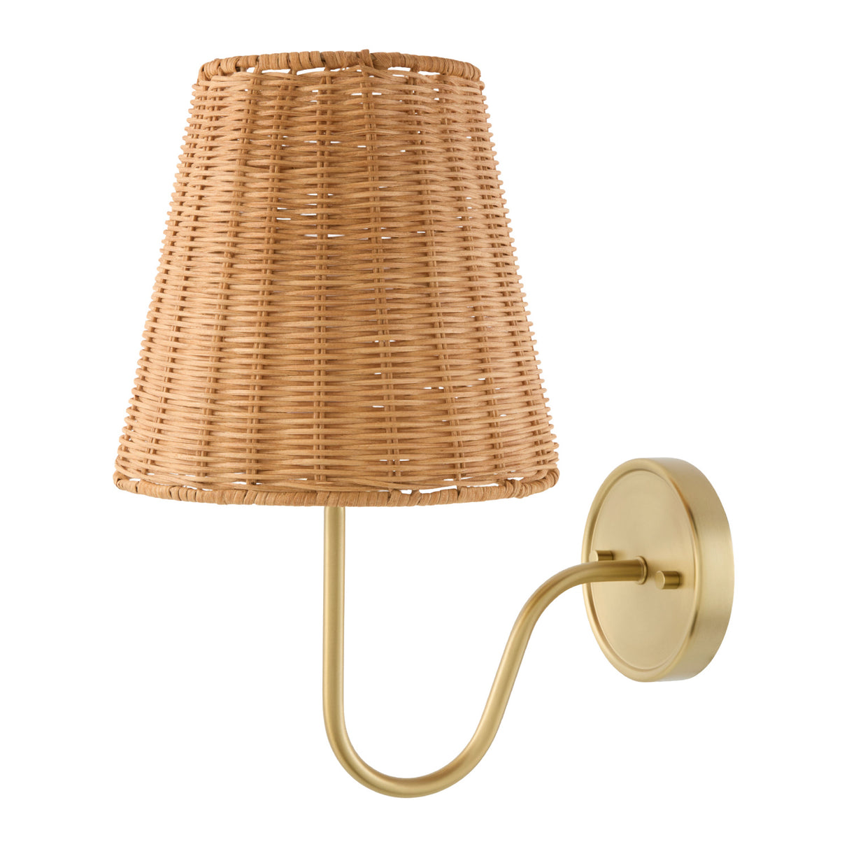 Modern European furniture - Rattan Shade Wall Lamp - www.oroa.com