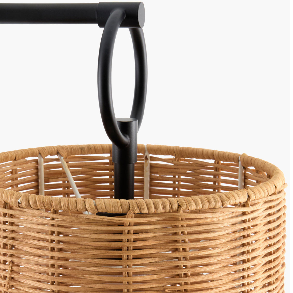 Modern European furniture - Drum Rattan Shade Wall Lamp - www.oroa.com