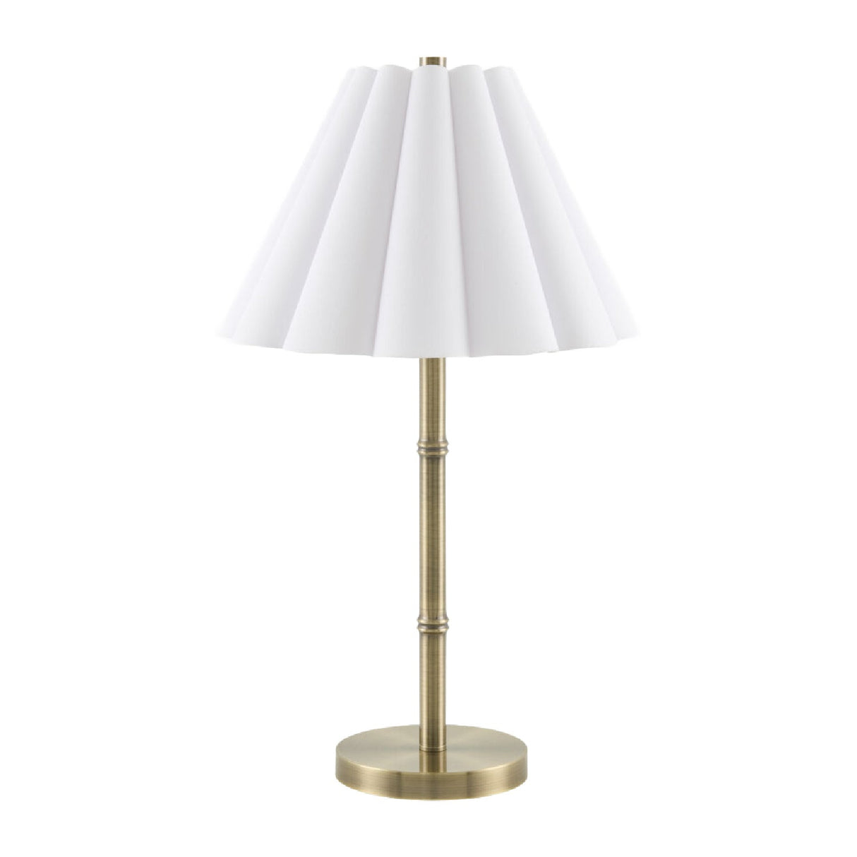 Modern European furniture - White Scalloped Linen Table Lamp - www.oroa.com