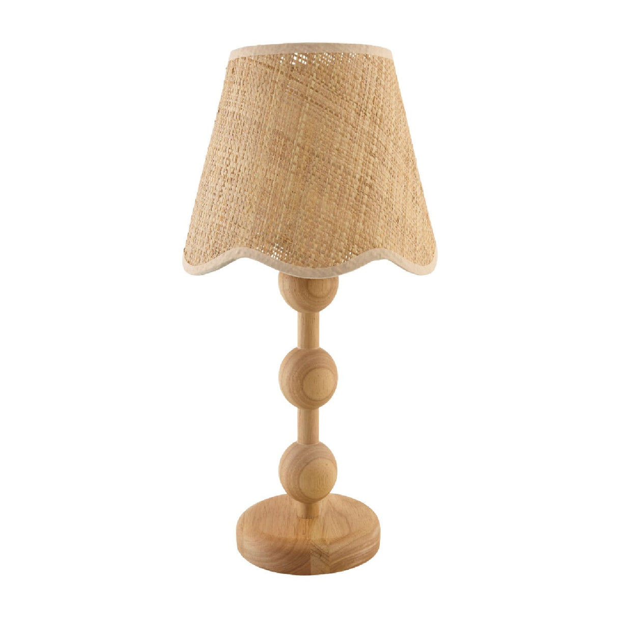 Modern European furniture - Seagrass Shade Rubberwood Table Lamp - www.oroa.com