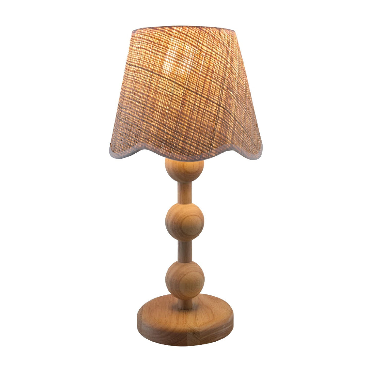 Modern European furniture - Seagrass Shade Rubberwood Table Lamp - www.oroa.com