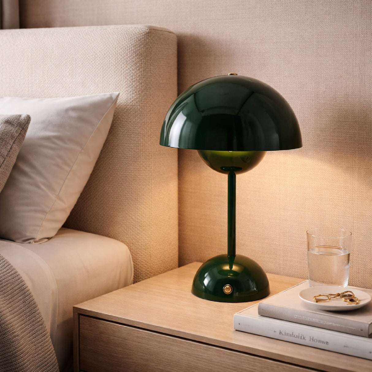 Modern European furniture - Painted Metal Dome Table Lamp - www.oroa.com