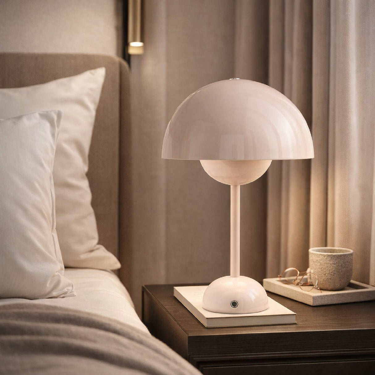 Modern European furniture - Painted Metal Dome Table Lamp - www.oroa.com