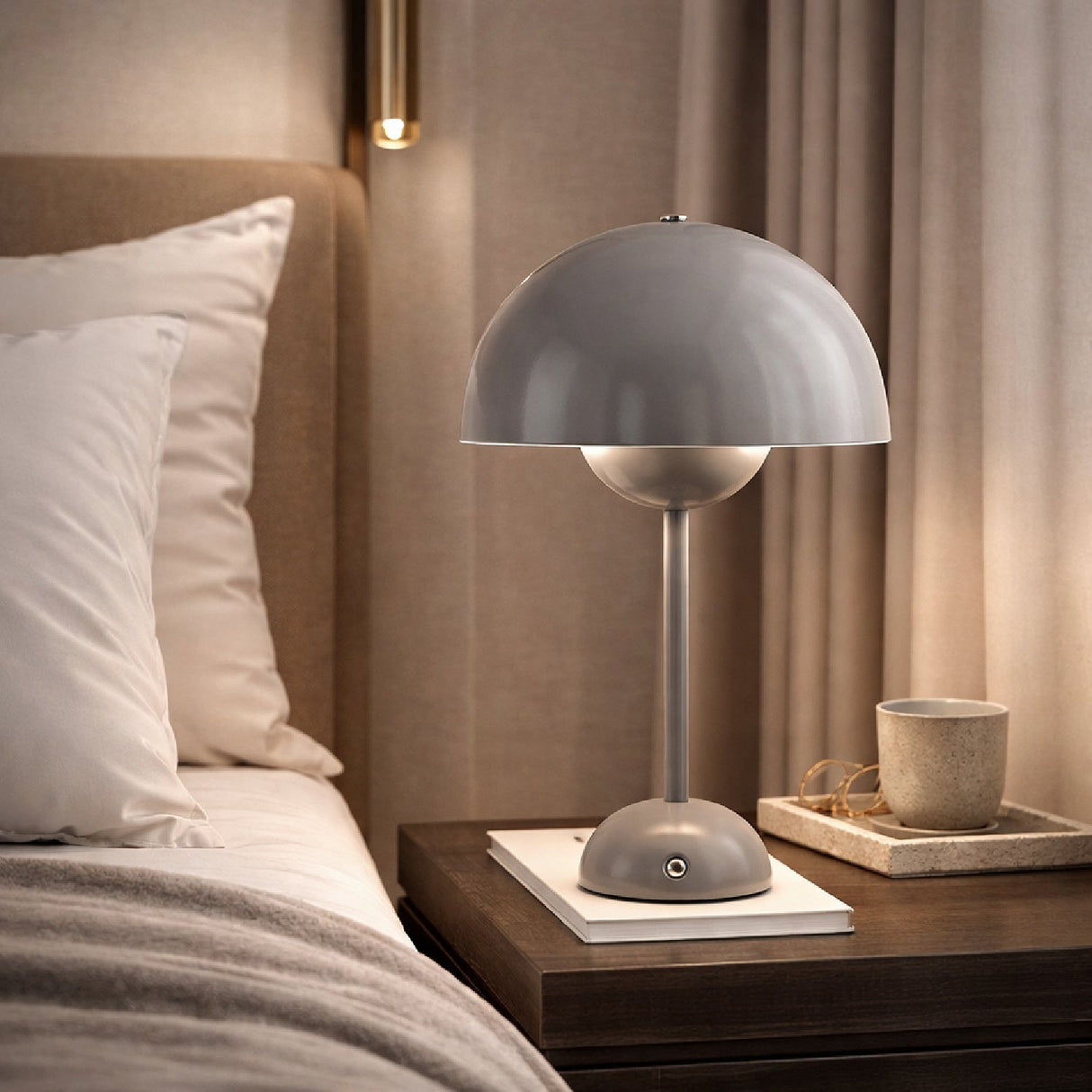 Modern European furniture - Painted Metal Dome Table Lamp - www.oroa.com