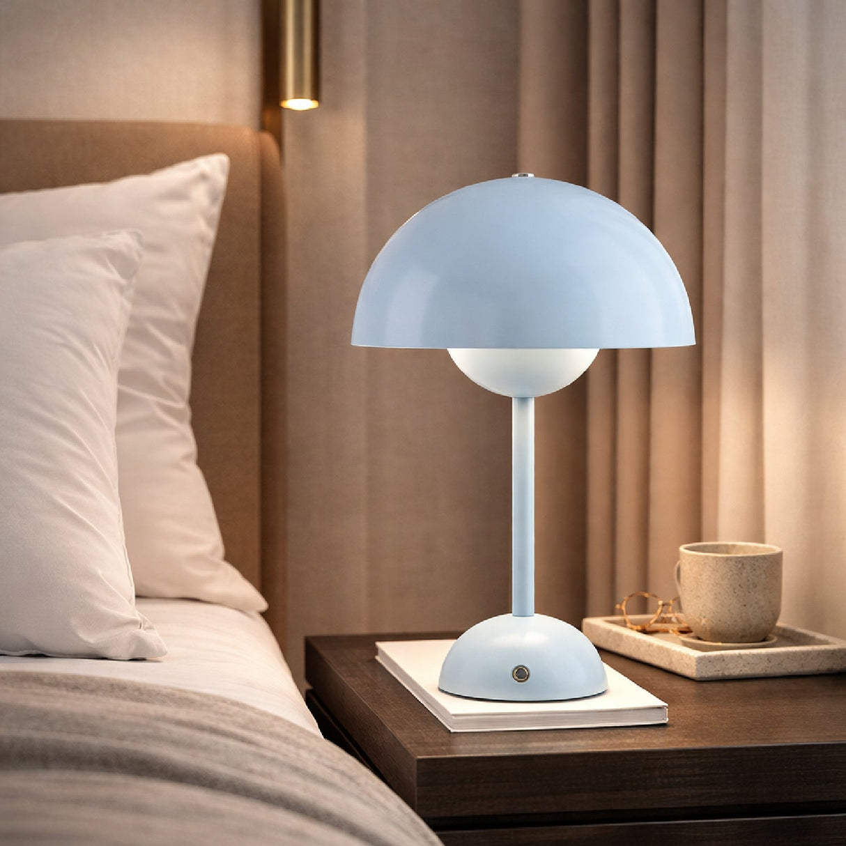 Modern European furniture - Painted Metal Dome Table Lamp - www.oroa.com