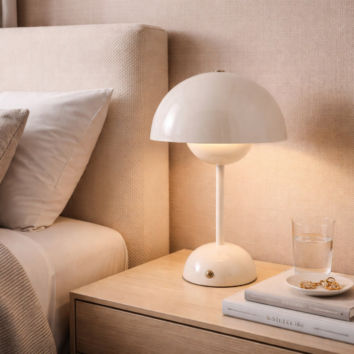 Modern European furniture - Painted Metal Dome Table Lamp - www.oroa.com