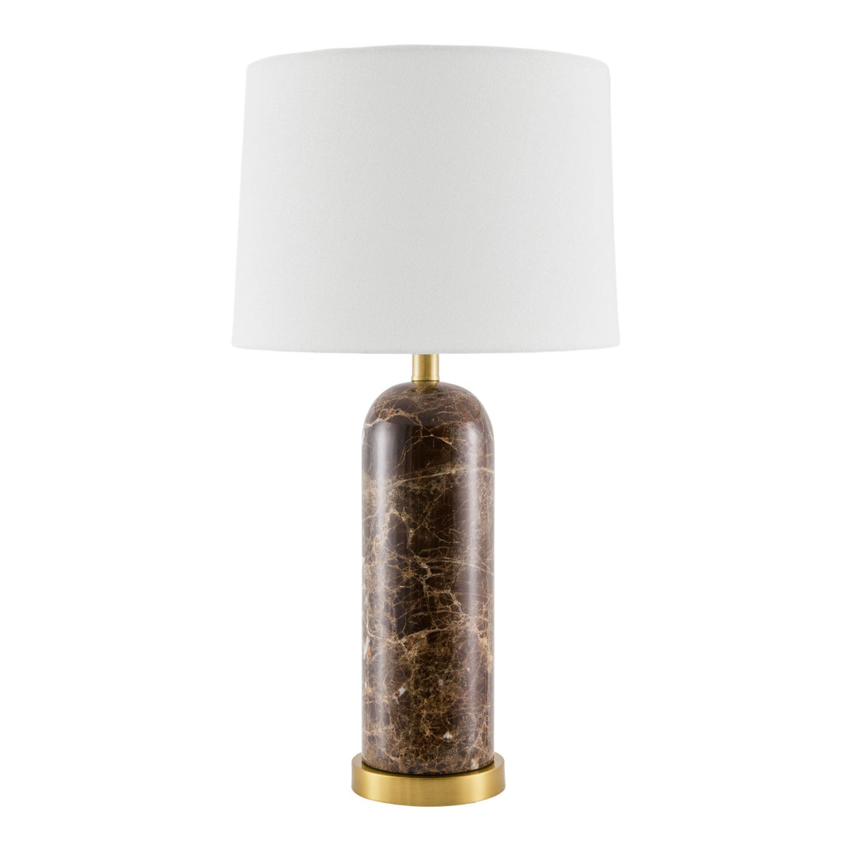Modern European furniture - Brushed Marble Linen Table Lamp - www.oroa.com