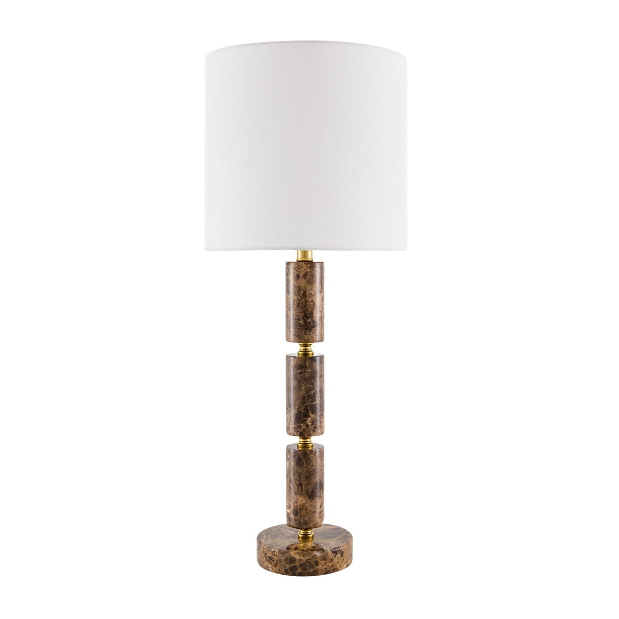 Modern European furniture - Stacked Marble Tube Table Lamp - www.oroa.com