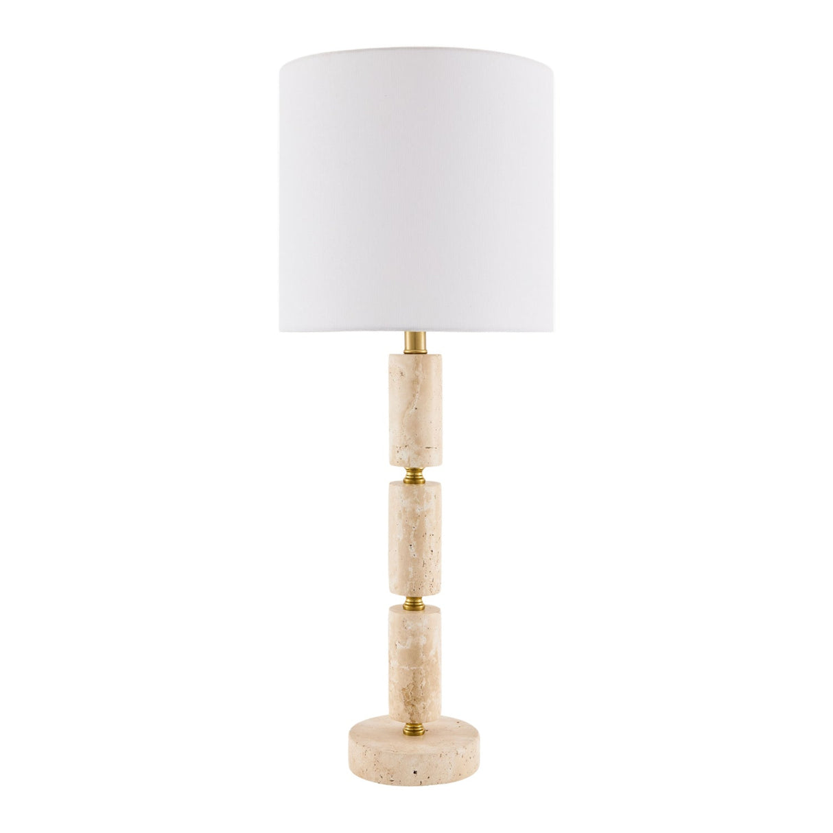 Modern European furniture - Stacked Marble Tube Table Lamp - www.oroa.com
