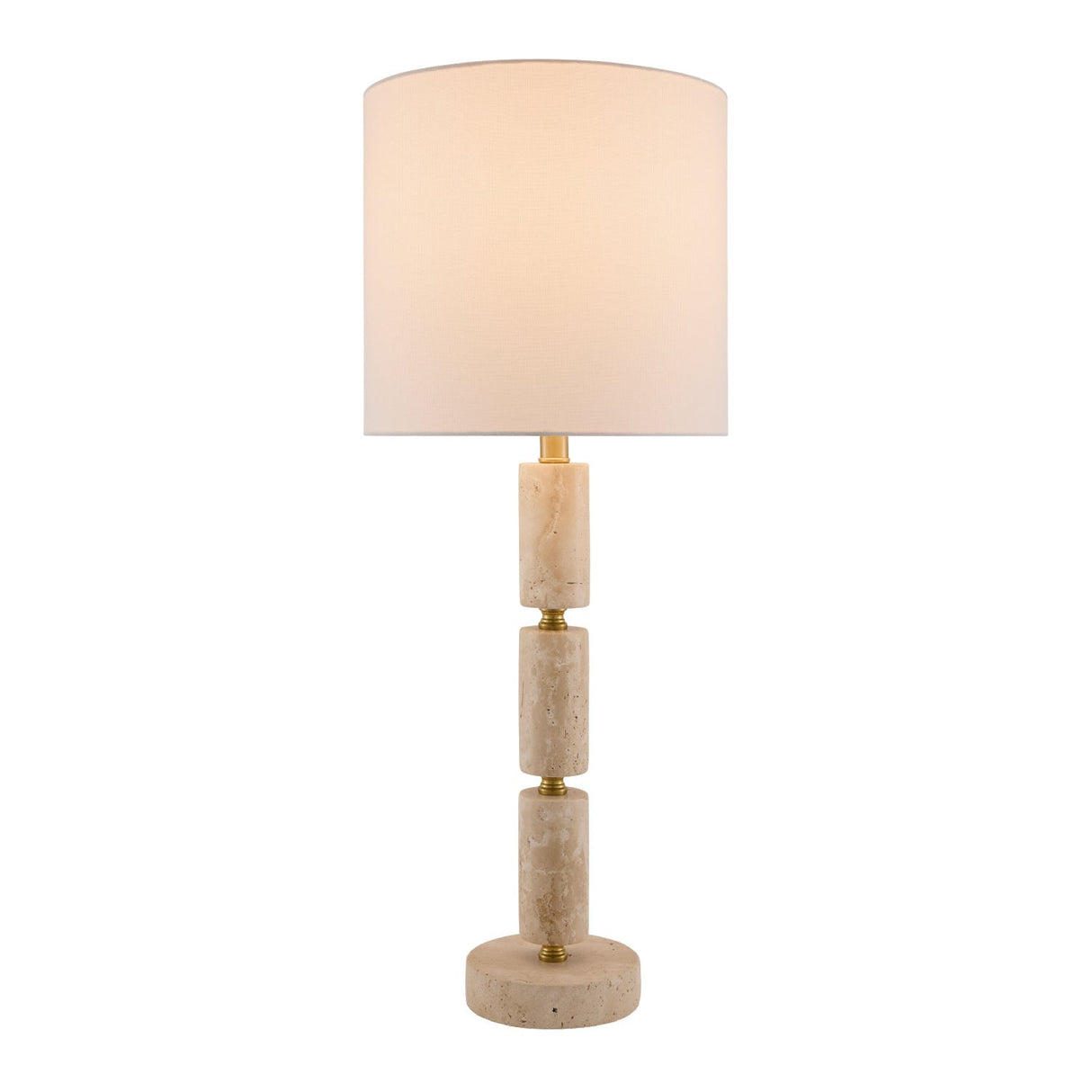 Modern European furniture - Stacked Marble Tube Table Lamp - www.oroa.com