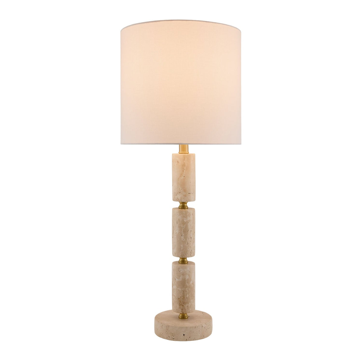 Modern European furniture - Stacked Marble Tube Table Lamp - www.oroa.com