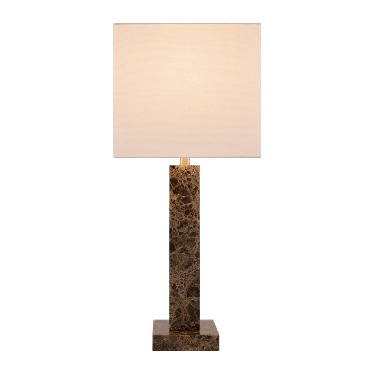 Modern European furniture - Square Brush Marble Table Lamp - www.oroa.com