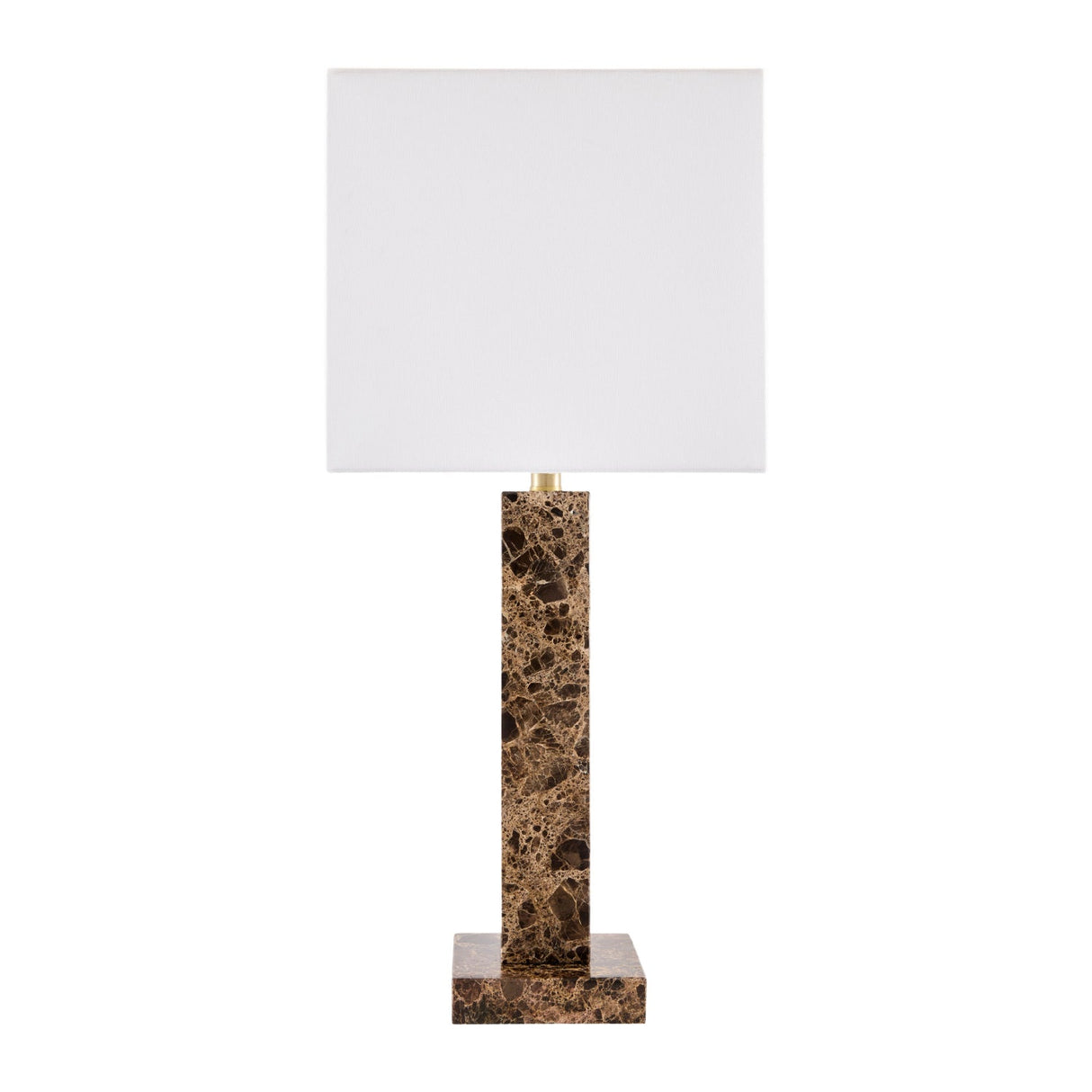 Modern European furniture - Square Brush Marble Table Lamp - www.oroa.com