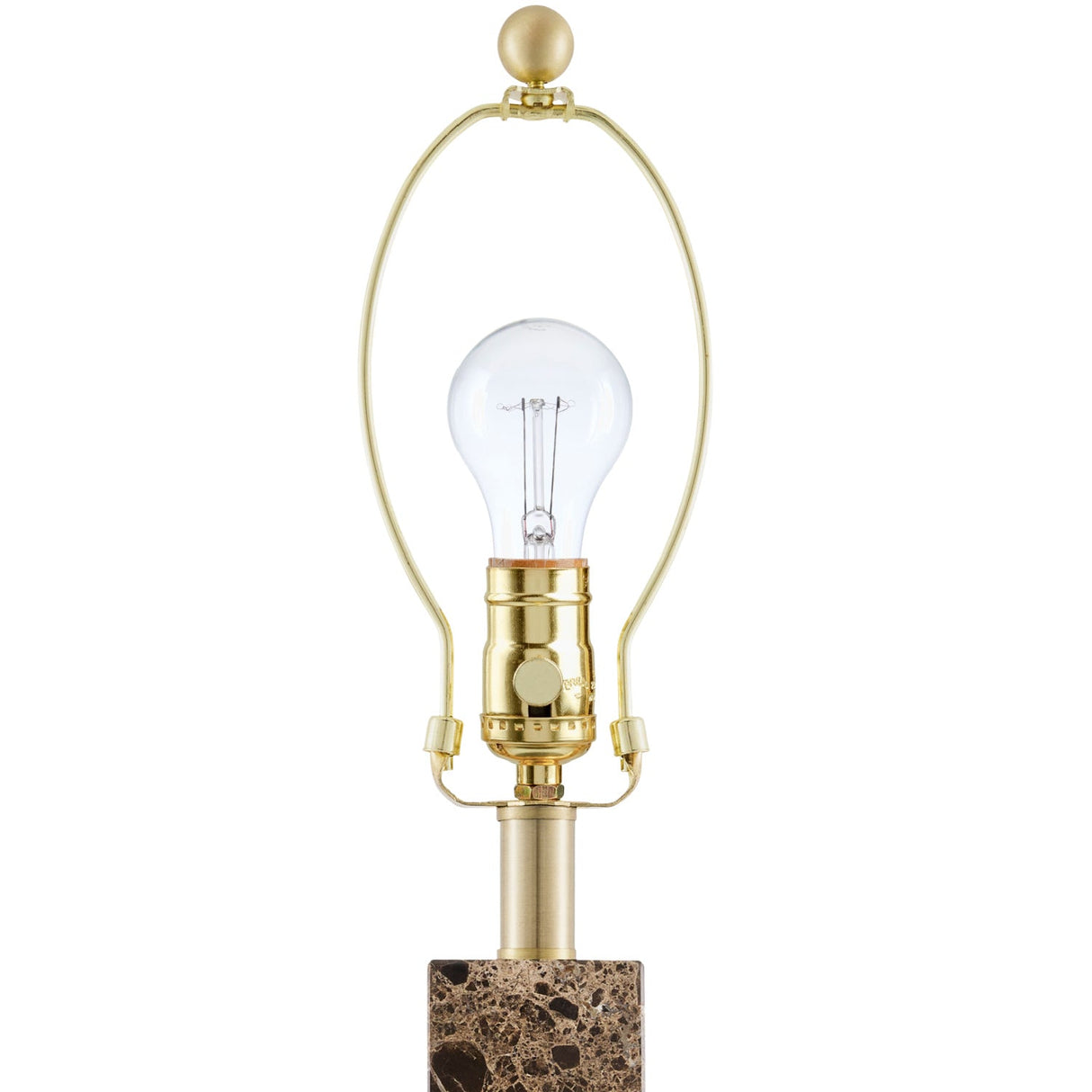 Modern European furniture - Square Brush Marble Table Lamp - www.oroa.com