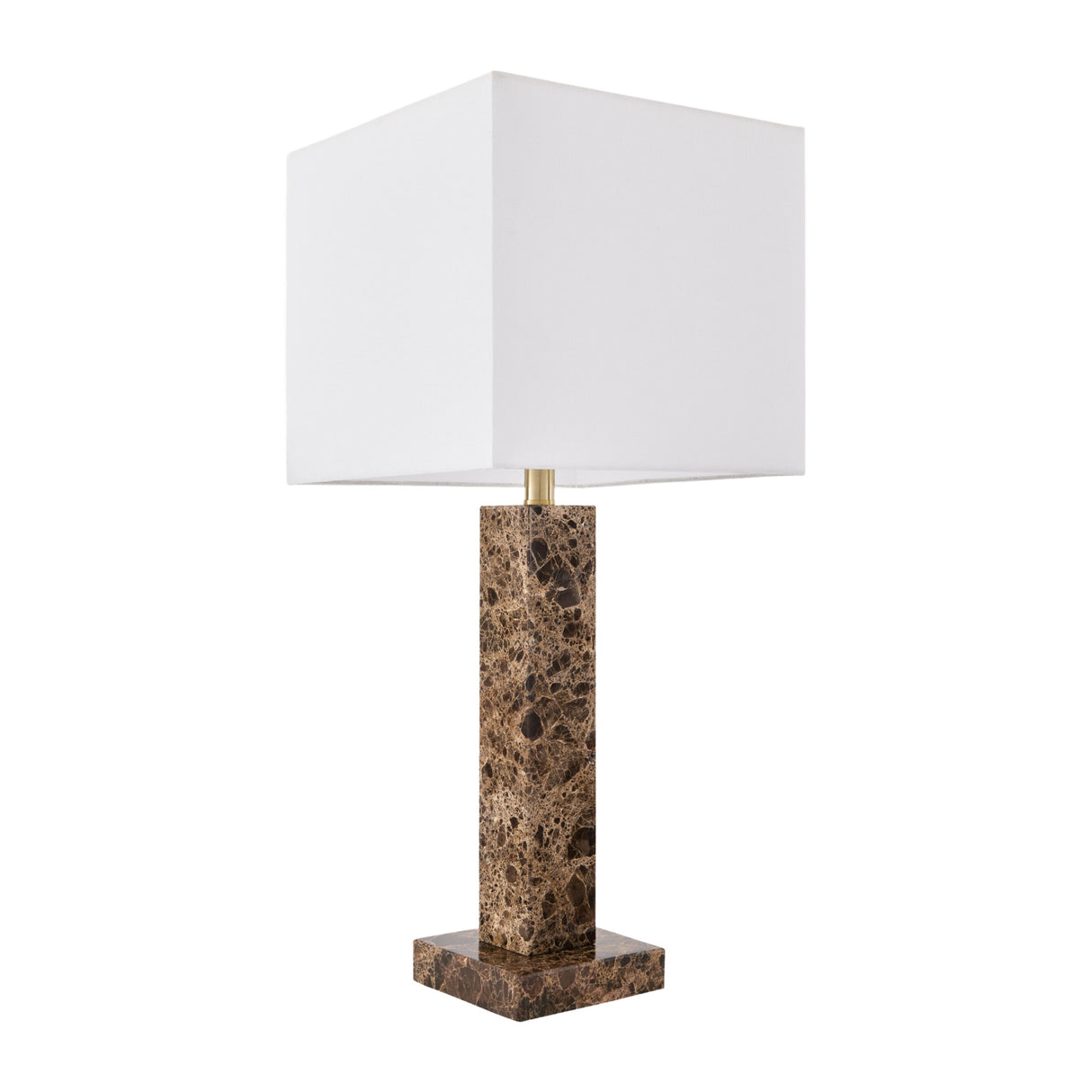 Square Brush Marble Table Lamp | Oroa.com