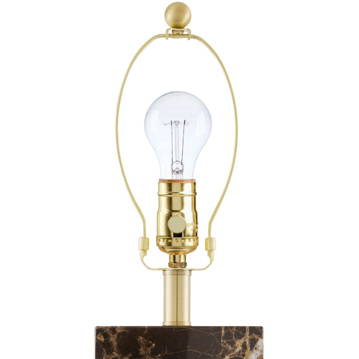 Modern European furniture - Rectangular Brushed Marble Table Lamp - www.oroa.com