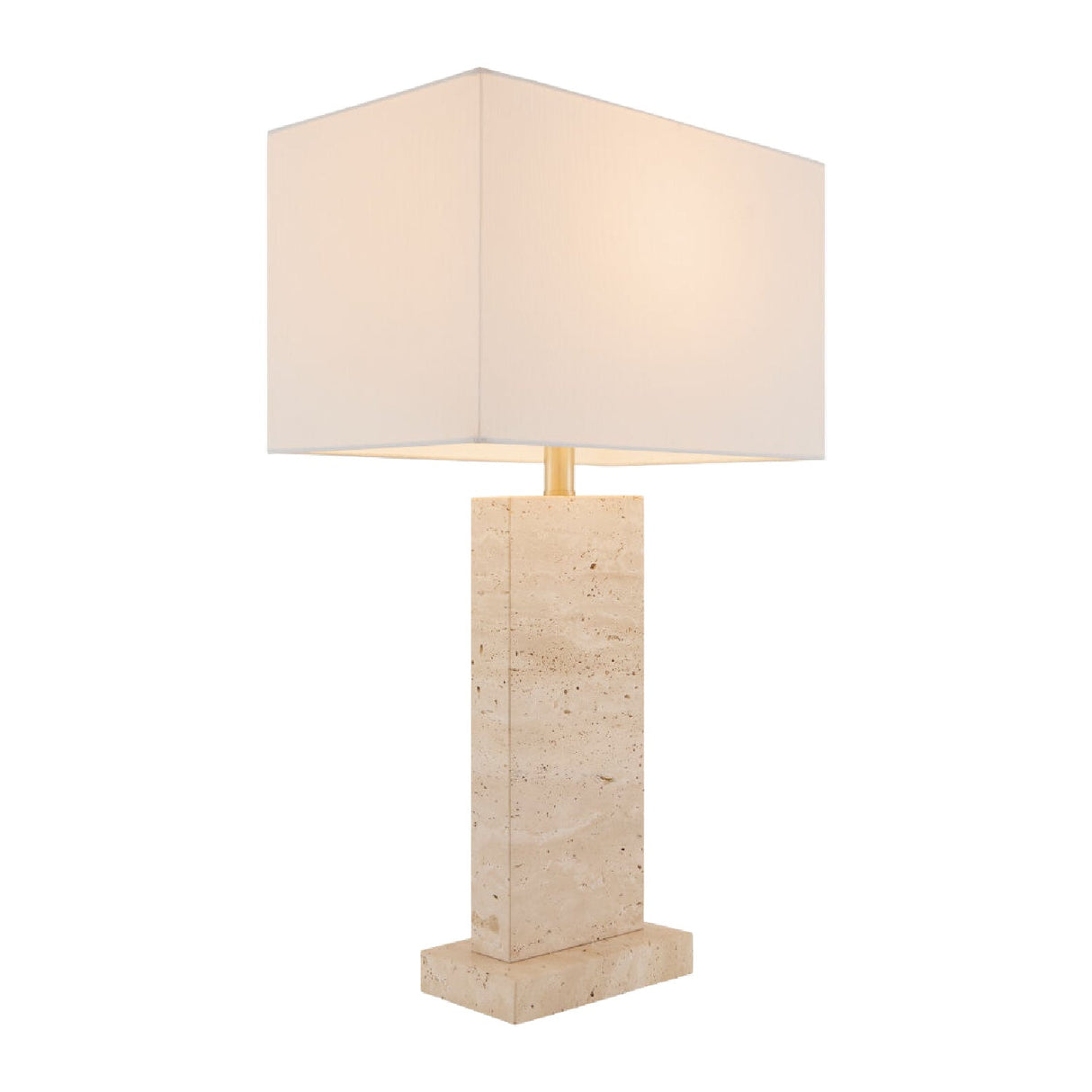 Modern European furniture - Rectangular Brushed Marble Table Lamp - www.oroa.com