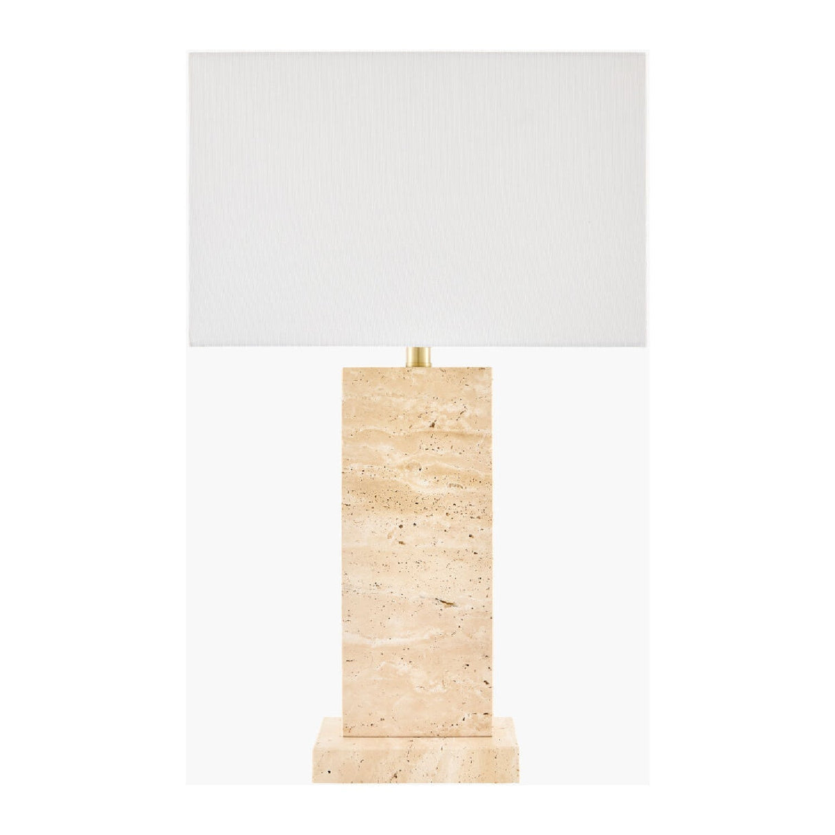 Modern European furniture - Rectangular Brushed Marble Table Lamp - www.oroa.com
