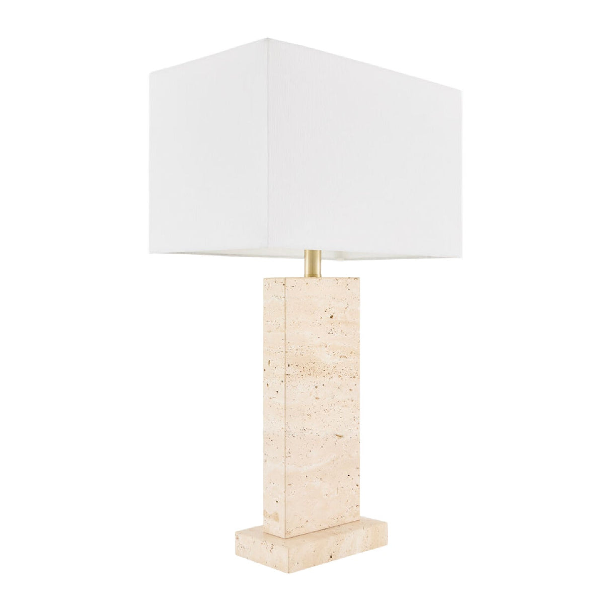 Modern European furniture - Rectangular Brushed Marble Table Lamp - www.oroa.com