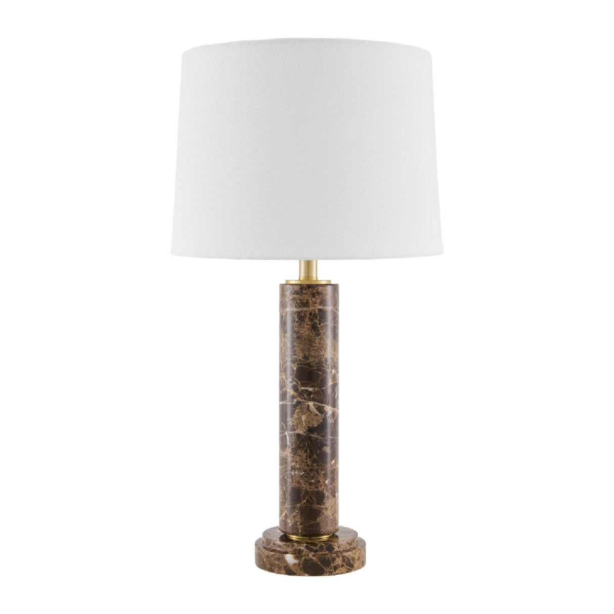 Modern European furniture - Brushed Marble Tube Table Lamp - www.oroa.com