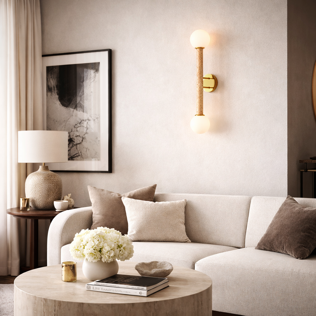 Modern European furniture - Stone Tube 2-Light Wall Lamp - www.oroa.com
