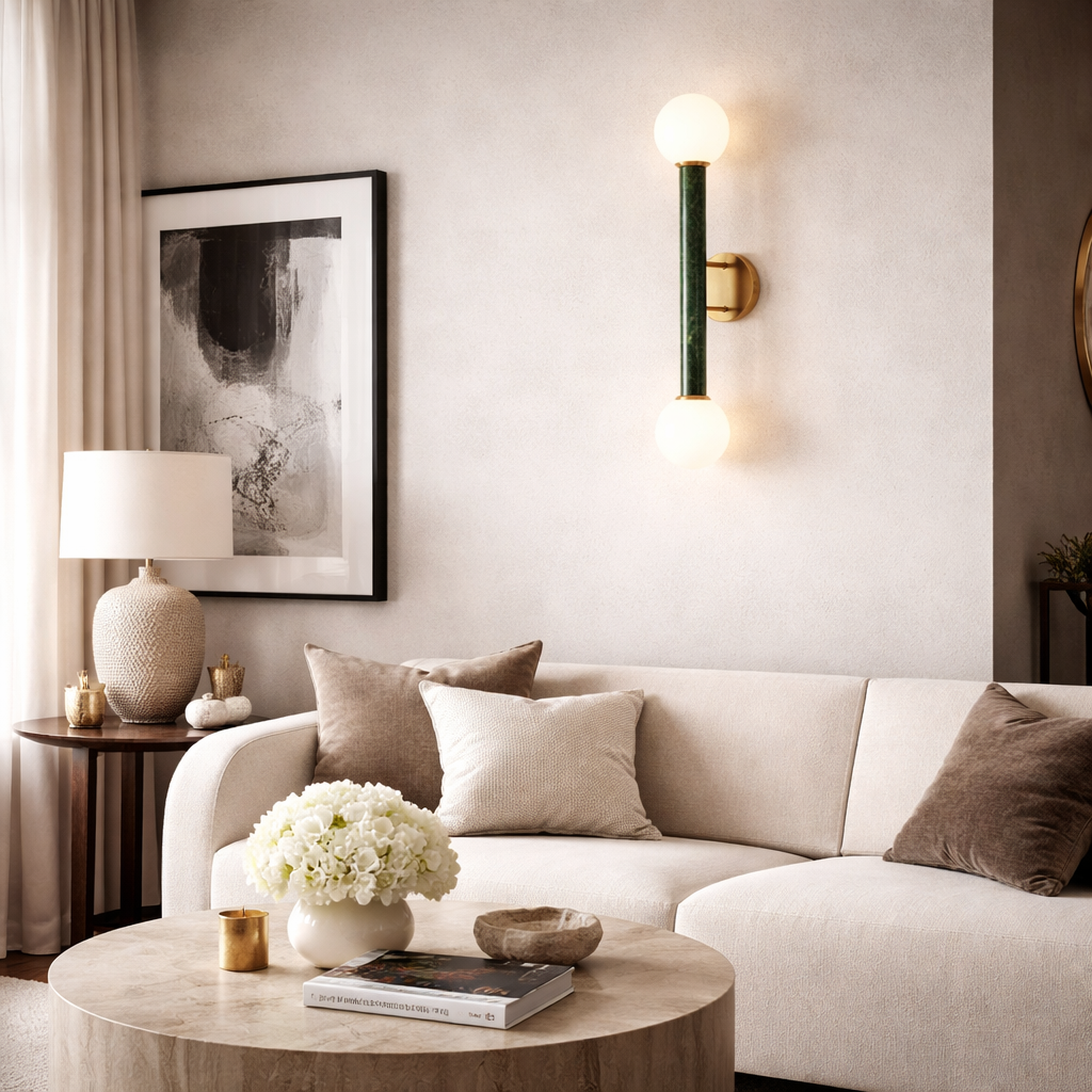 Modern European furniture - Stone Tube 2-Light Wall Lamp - www.oroa.com