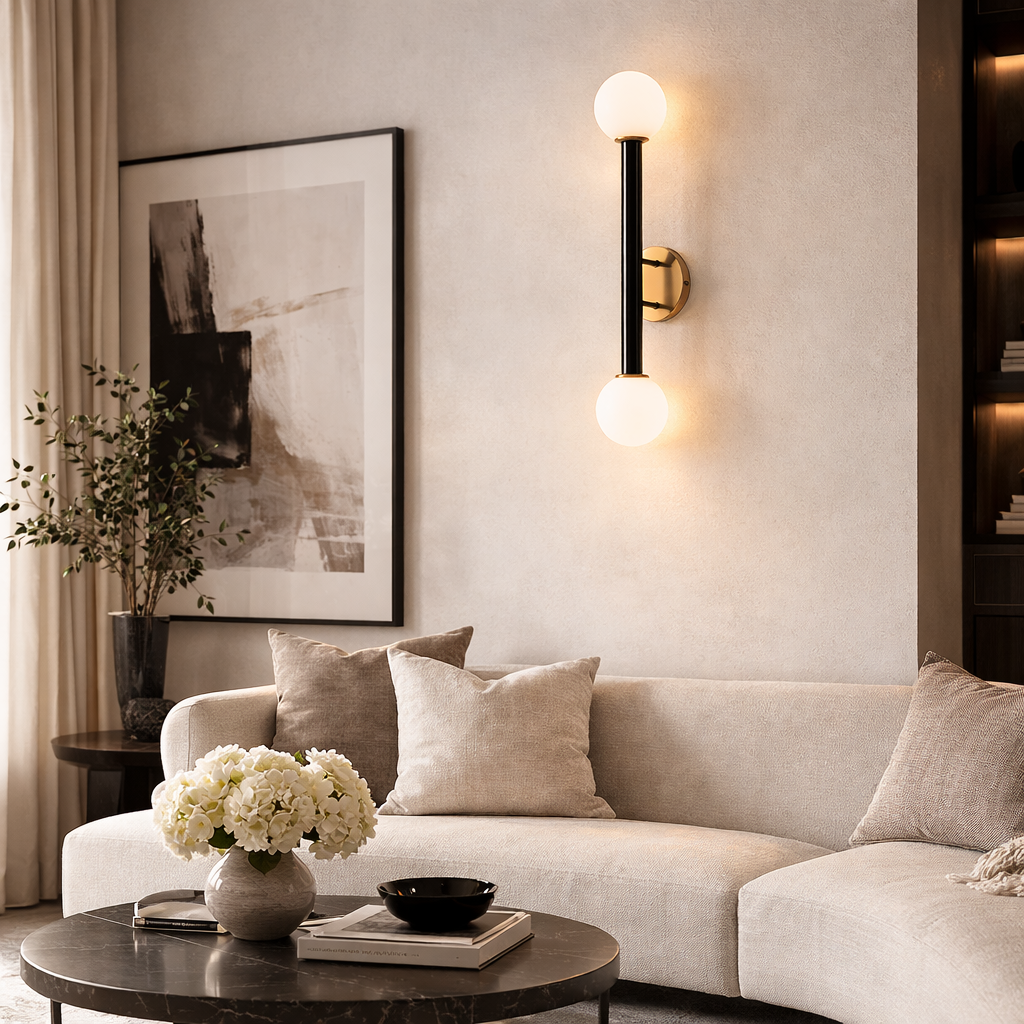 Modern European furniture - Stone Tube 2-Light Wall Lamp - www.oroa.com