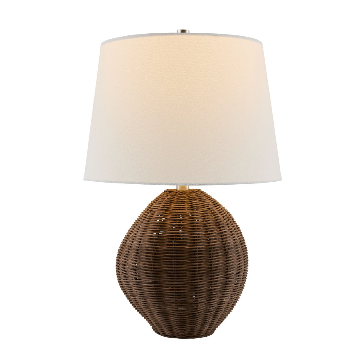 Modern European furniture - Painted Brown Rattan Table Lamp - www.oroa.com