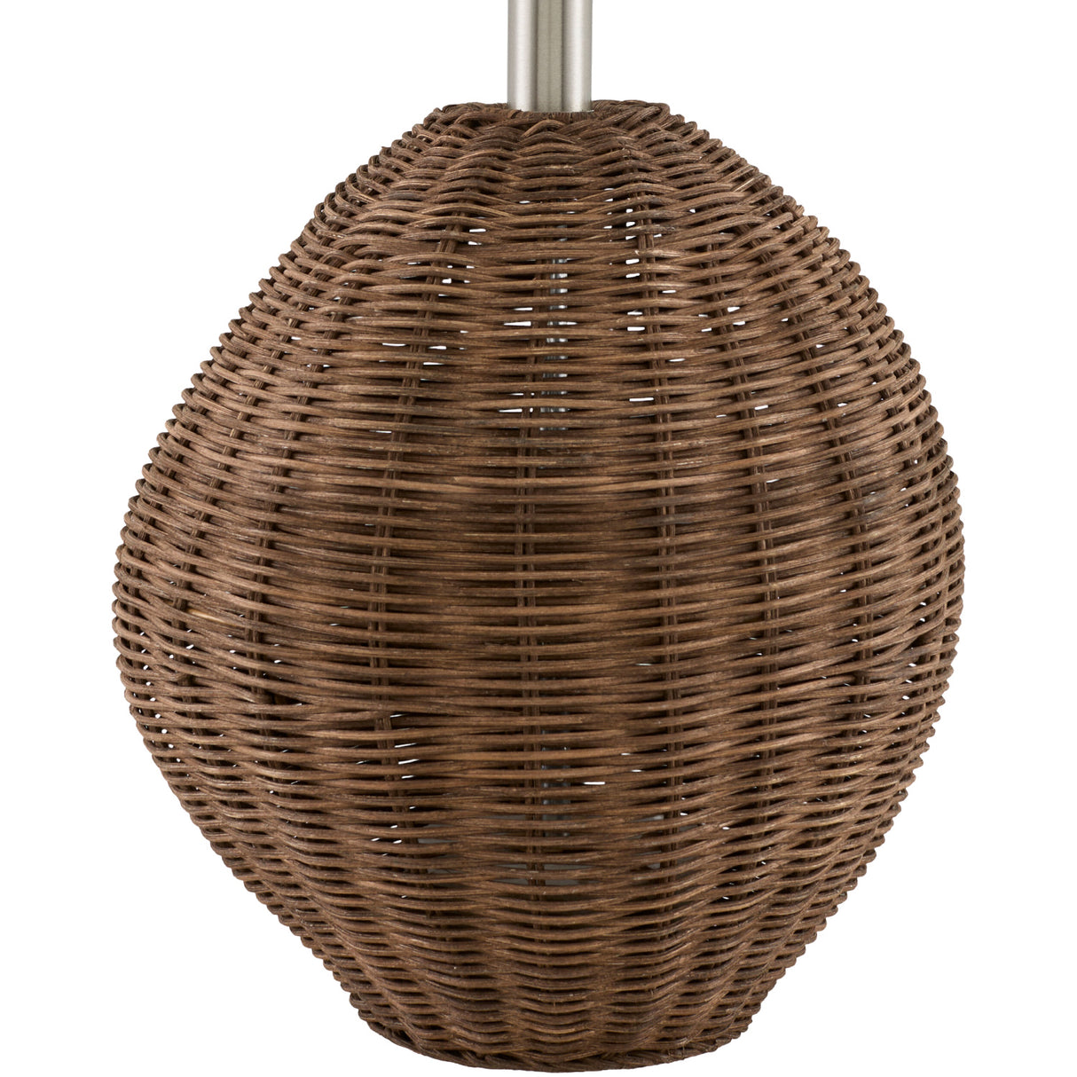 Painted Brown Rattan Table Lamp | Oroa.com
