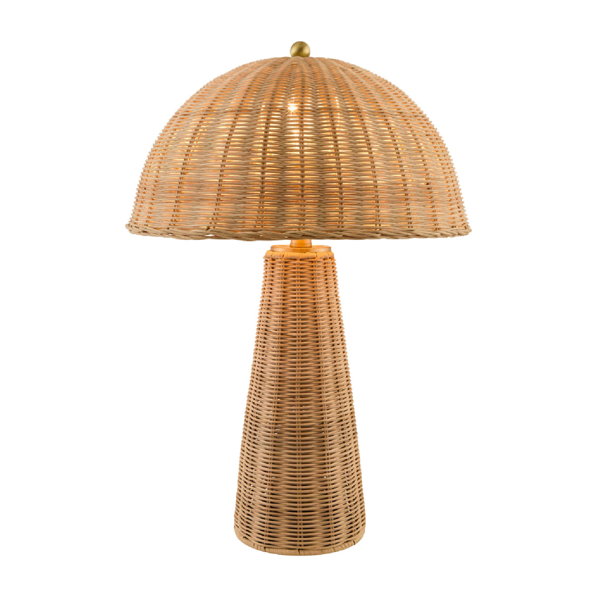 Dome Rattan Accent Table Lamp | Oroa.com