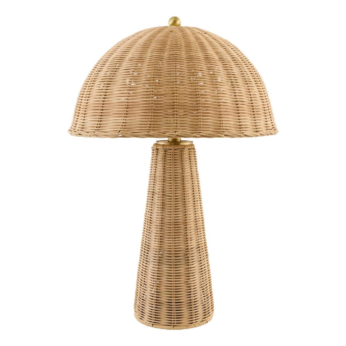 Modern European furniture - Dome Rattan Accent Table Lamp - www.oroa.com