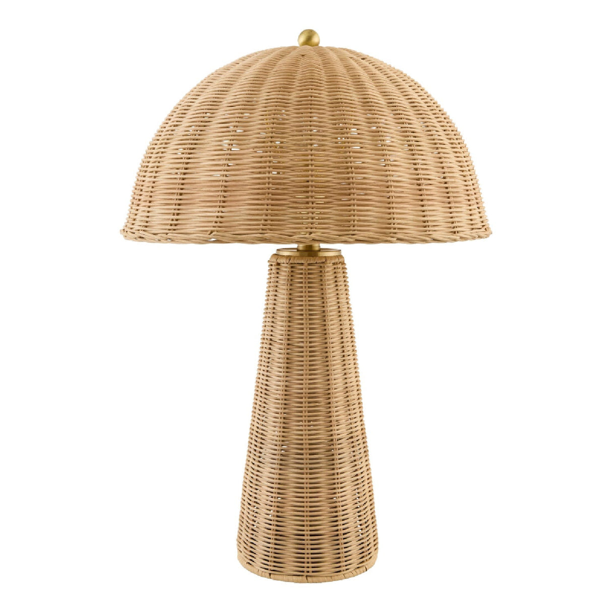 Modern European furniture - Dome Rattan Accent Table Lamp - www.oroa.com
