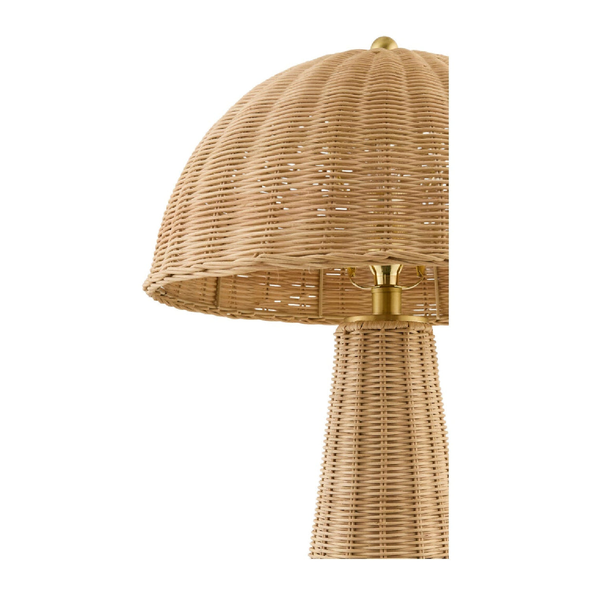 Modern European furniture - Dome Rattan Accent Table Lamp - www.oroa.com