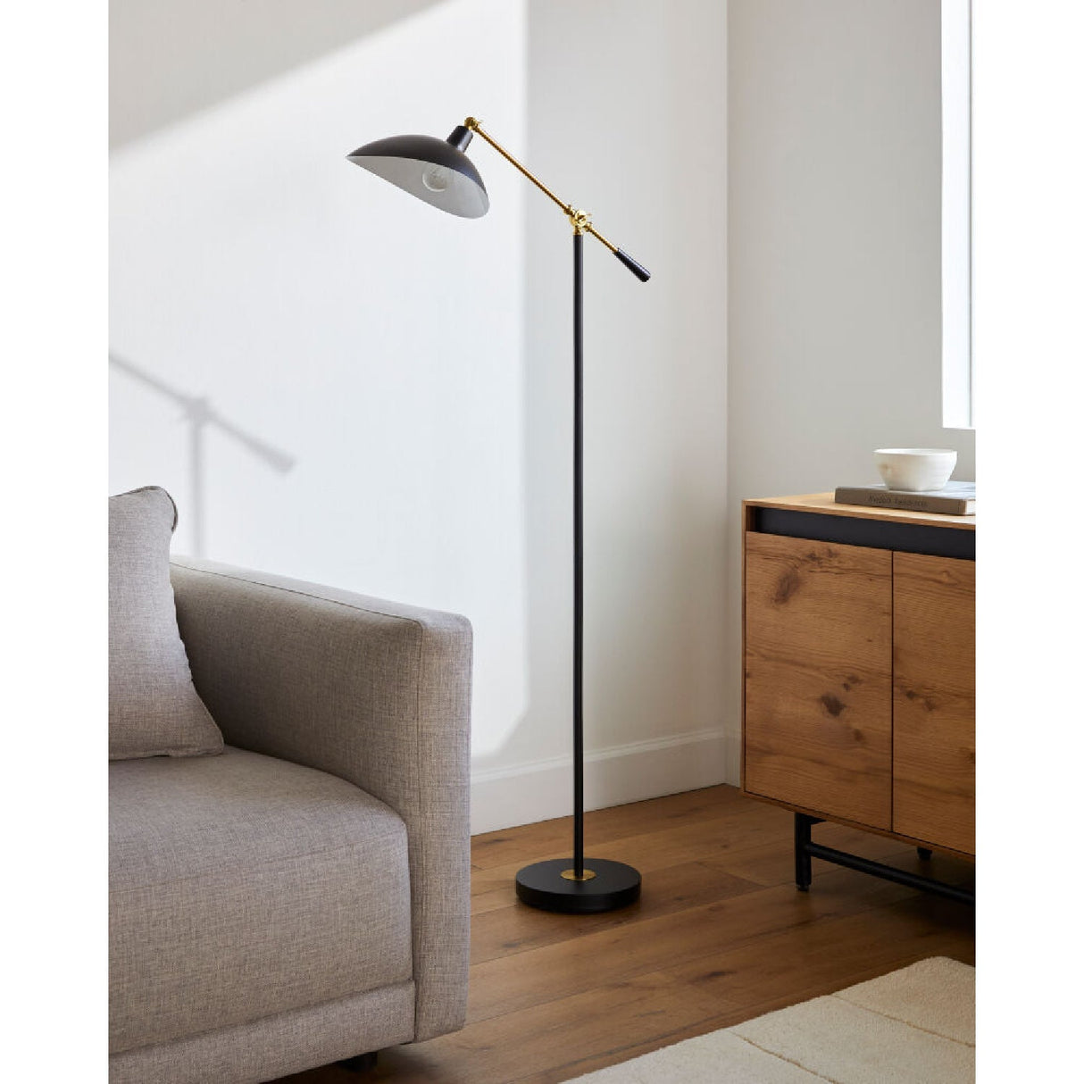 Modern European furniture - Black Metal Accent Floor Lamp - www.oroa.com