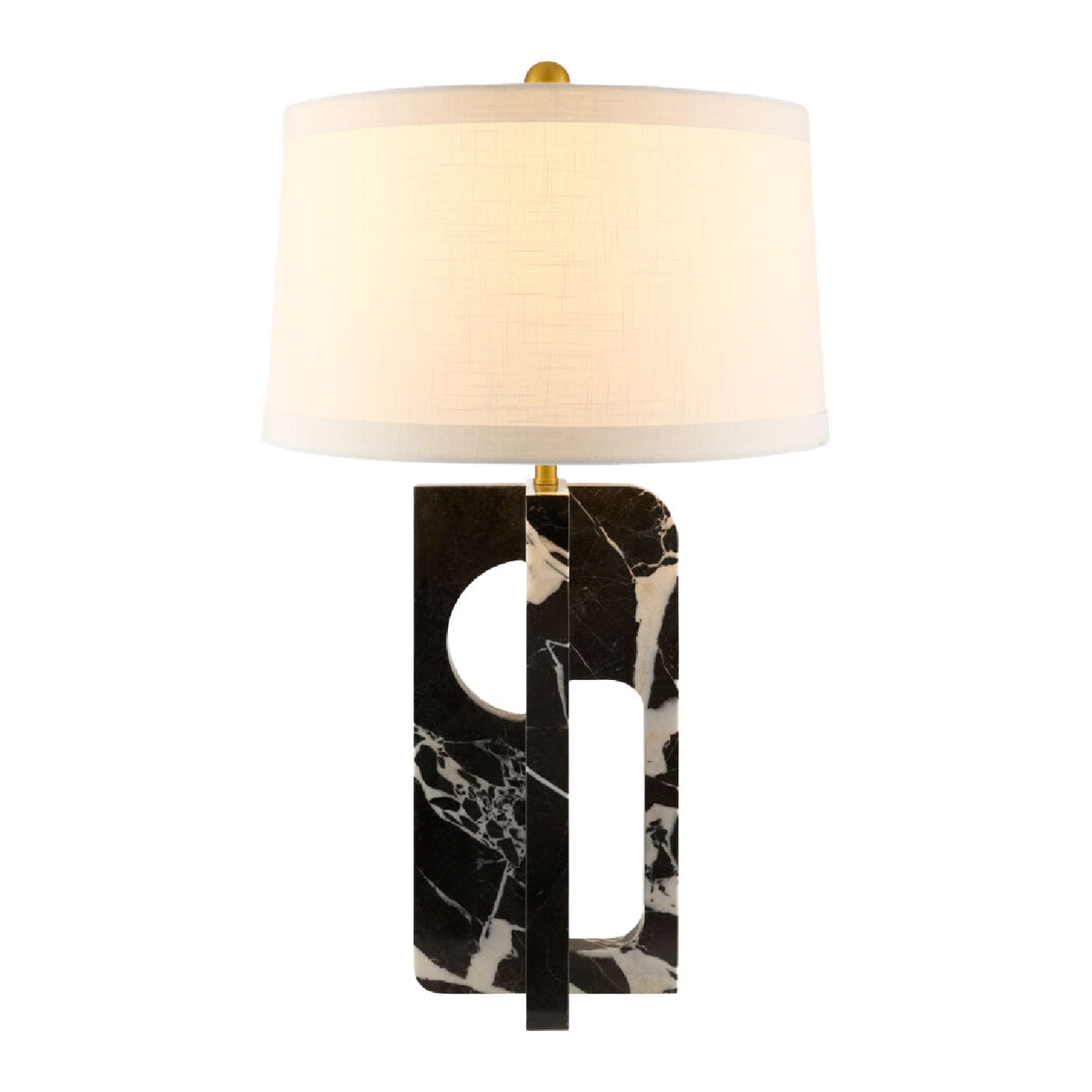 Modern European furniture - Geometrical Black Marble Table Lamp - www.oroa.com