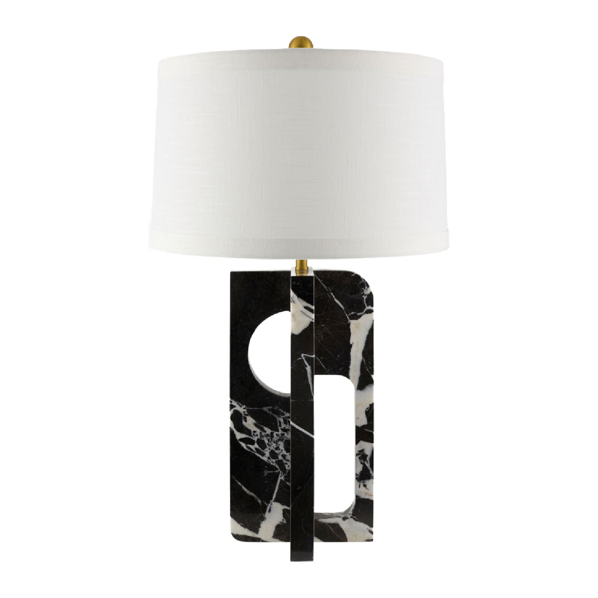 Geometrical Black Marble Table Lamp | Oroa.com