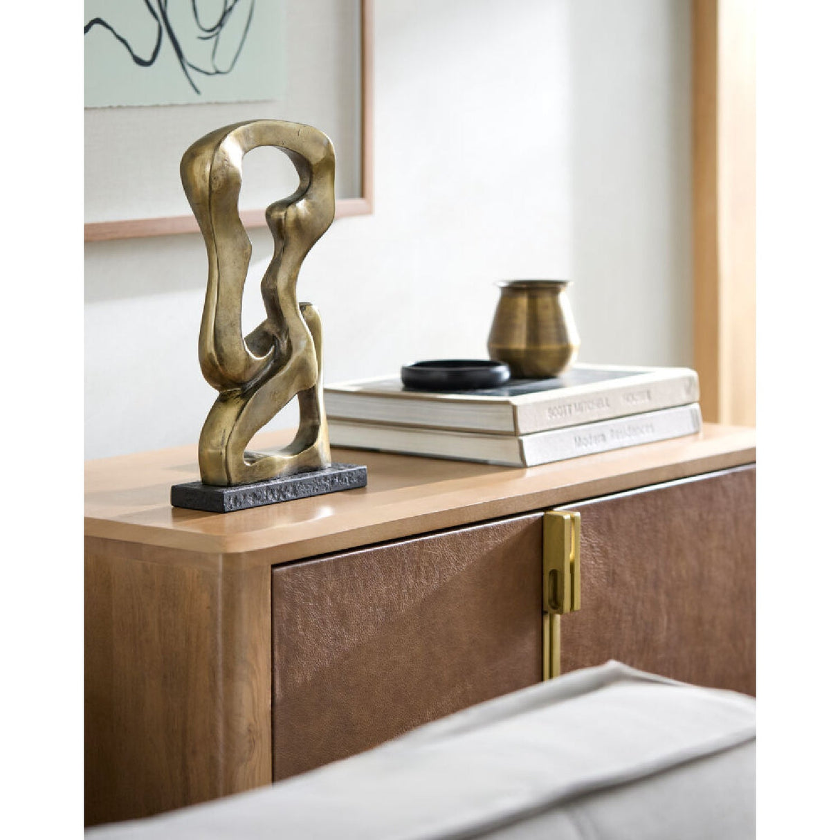 Modern European furniture - Antiqued Iron Decorative Sculpture - www.oroa.com
