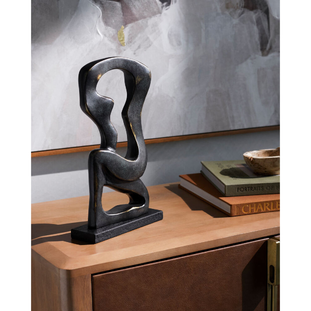 Modern European furniture - Antiqued Iron Decorative Sculpture - www.oroa.com