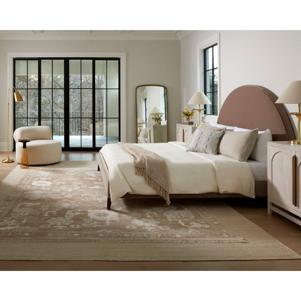 Modern European furniture - Beige Linen Empire Table Lamp - www.oroa.com