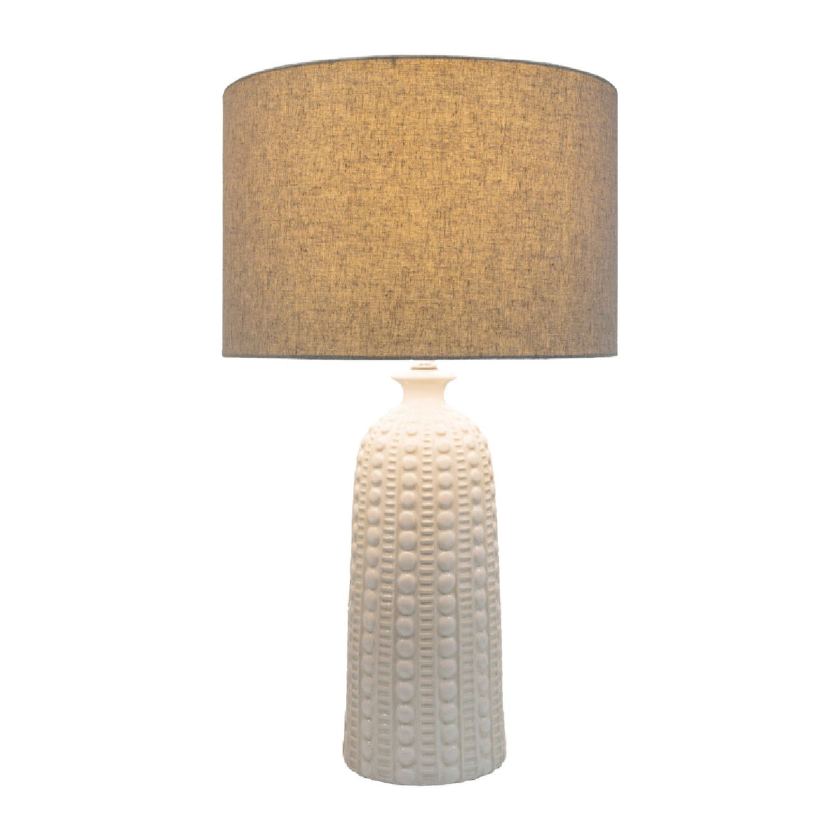 Modern European furniture - Crackle White Ceramic Table Lamp - www.oroa.com