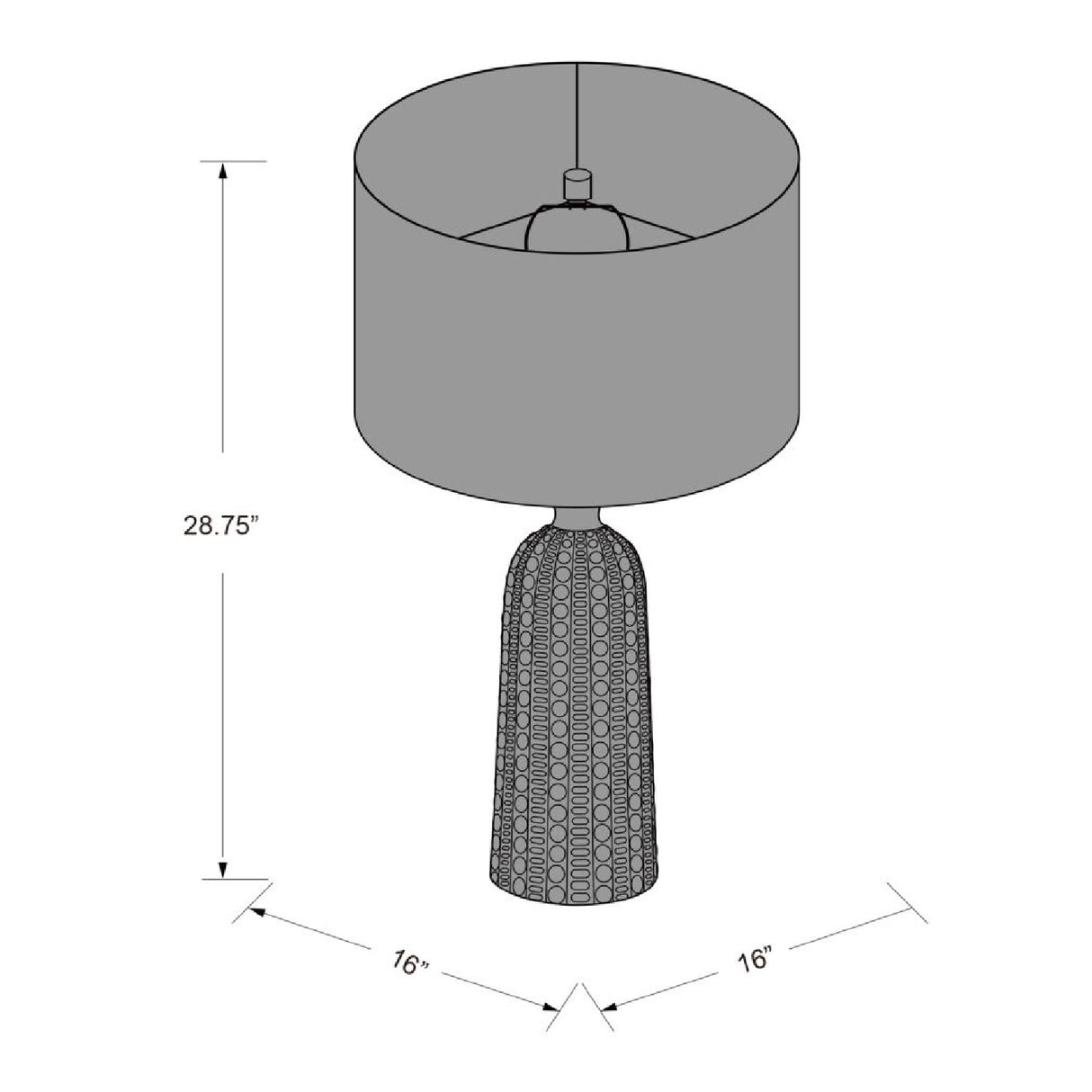 Modern European furniture - Crackle White Ceramic Table Lamp - www.oroa.com
