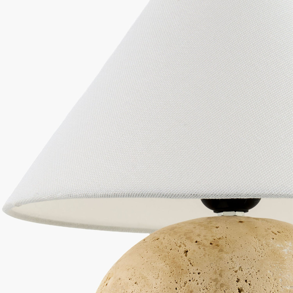 Modern European furniture - Brown Travertine Linen Table Lamp - www.oroa.com