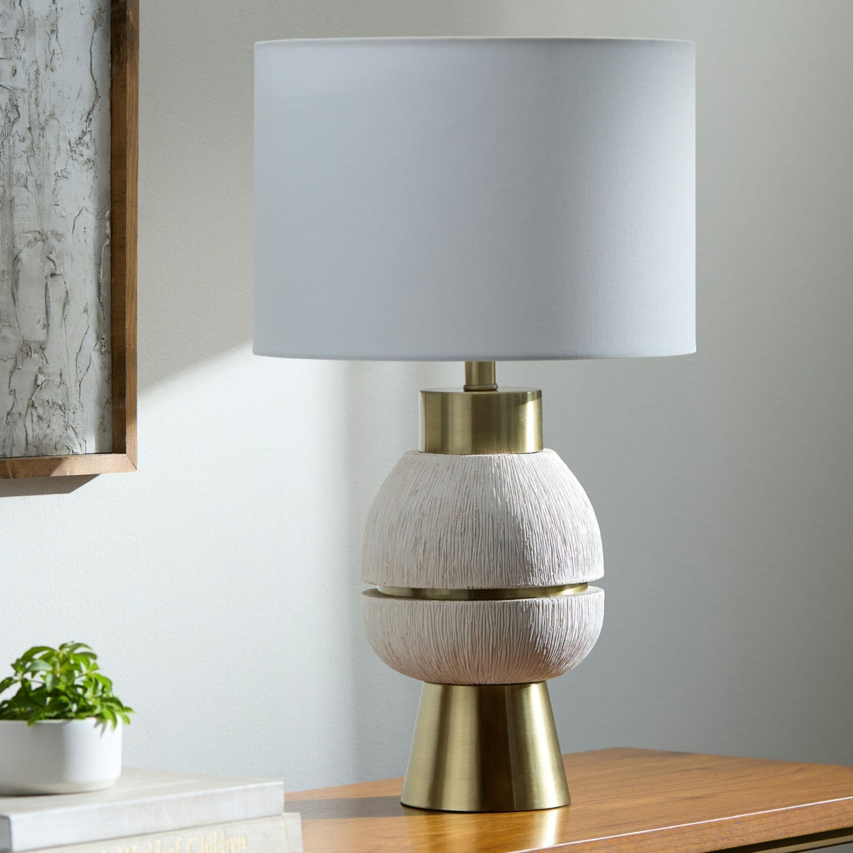 Modern European furniture - Stacked Base Modern Table Lamp - www.oroa.com