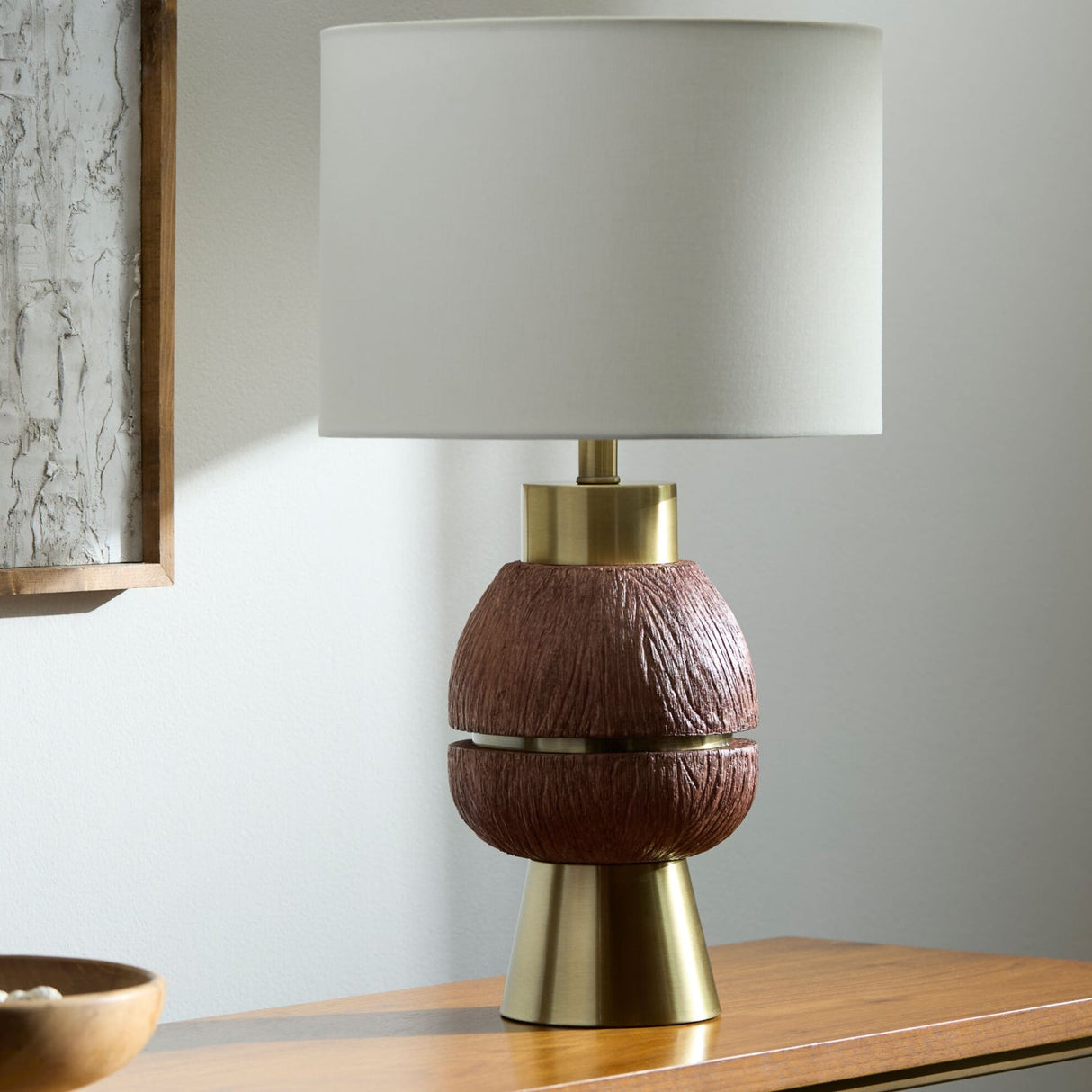 Modern European furniture - Stacked Base Modern Table Lamp - www.oroa.com