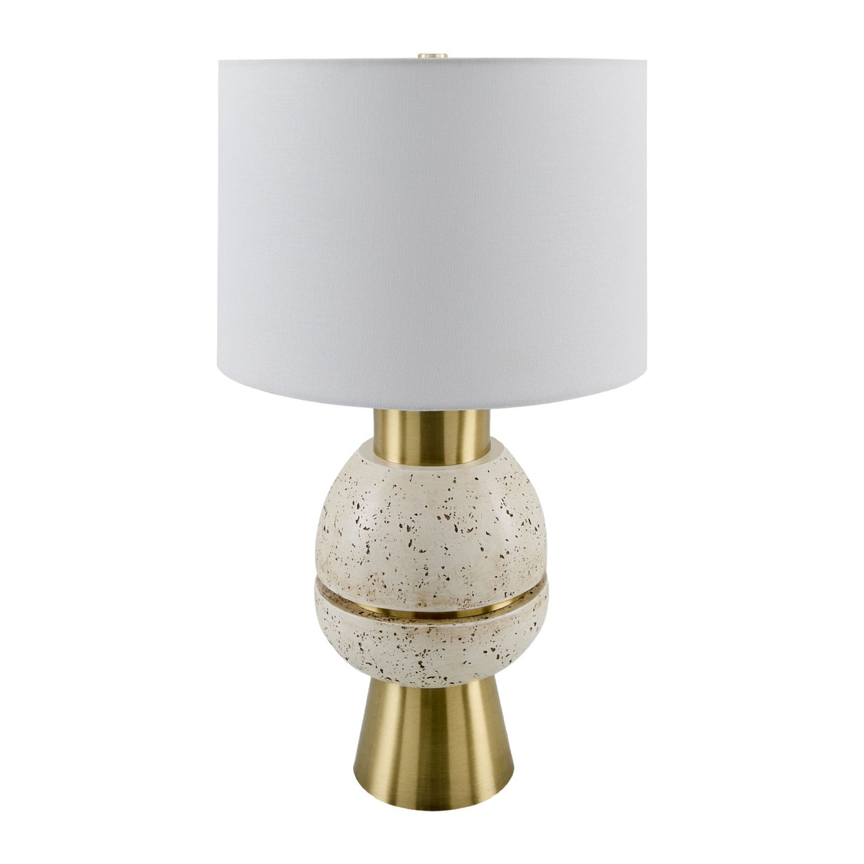 Modern European furniture - Textured Stacked Base Table Lamp - www.oroa.com